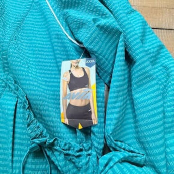 Avia Women’s Activewear Set Jacket + Running Shorts Green Size 3X NWT - Picture 10 of 12